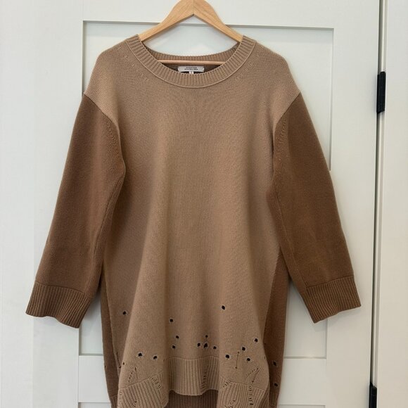Dorothy Schumacher Distressed, Oversized Sweater - Picture 1 of 3